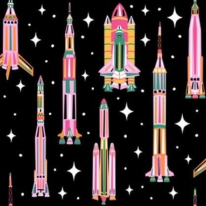 Spaced Out - Rad Rockets from the NASA Space Program - Mercury + Apollo + Voyager + Mariner + Space Shuttle