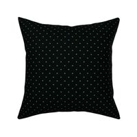 Half Circle Motif Polka Dot Pattern - Apple Crisp Medium Green and Black Small Scale