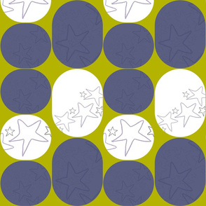 Stars in a retro pattern