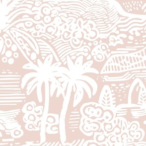 Lucky We Live Hawaii - Oahu scribbles - Beach Beige