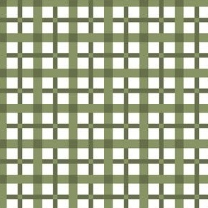 small 1x1in coordinating plaid - green