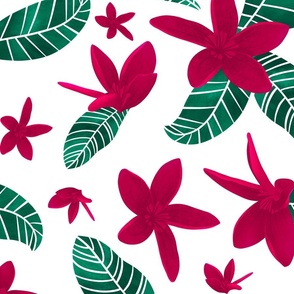 Tropical Fuchsia Florals