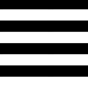 Black and White Stripe - 1 inch