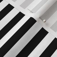 Black and White Stripe - 1/2 inch