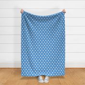 White Dots on Blue - 1 inch