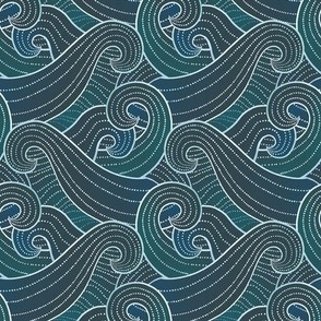 Ocean Waves and Swirls / Tiny Scale