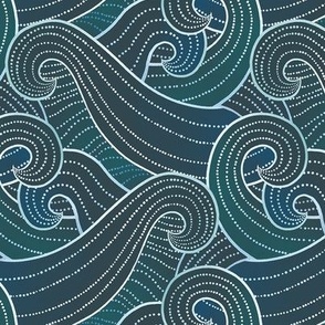 Ocean Waves and Swirls / Small Scale