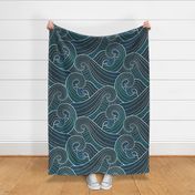 Ocean Waves and Swirls / Large Scale