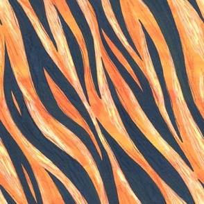 Tiger Stripes, orange animal Pattern