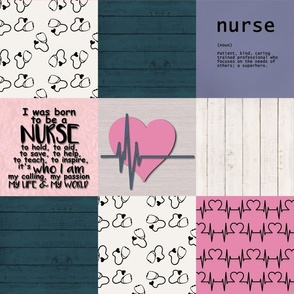 Nurse Whole Cloth Pink