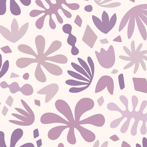 Floral Abstracts in Purple // LG