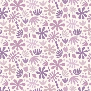 Floral Abstracts in Purple // Small