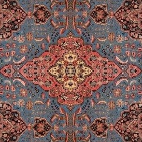 Kathi's Tabriz Medallions Copen Blue