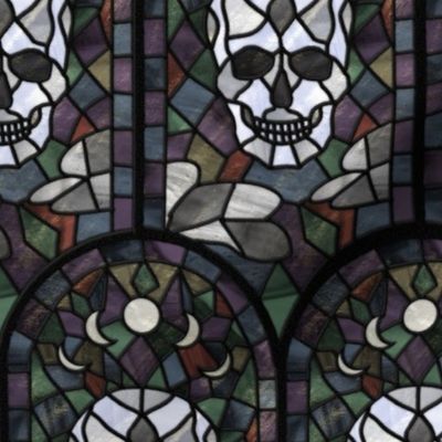 Stained Glass Skulls