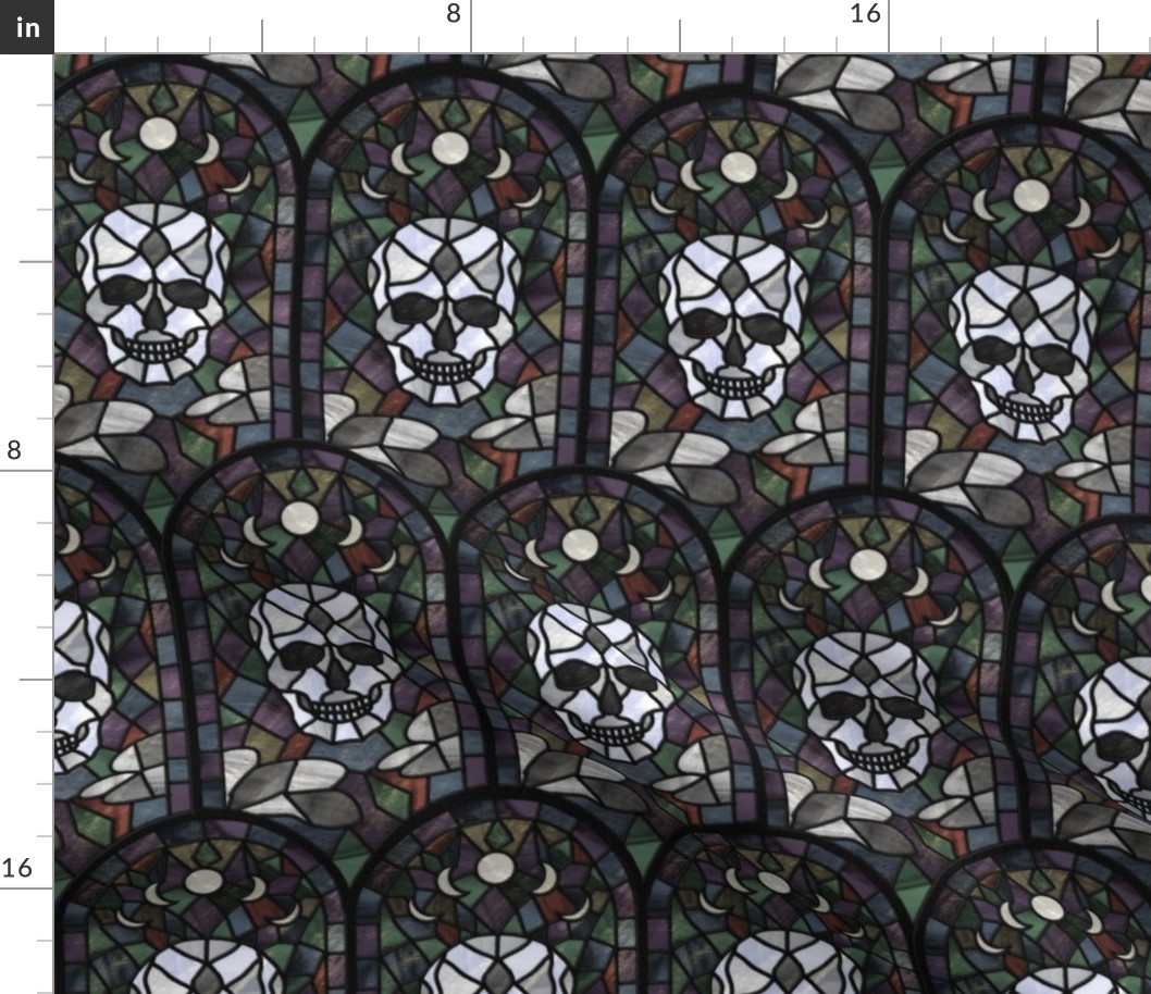Stained Glass Skulls