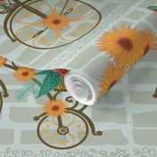 Penny Farthing With Mexican Sunflowers