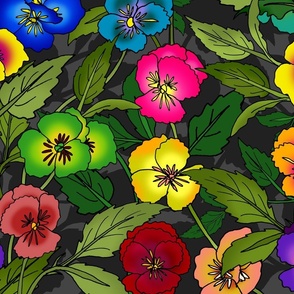 Pretty Pansies (large scale) 