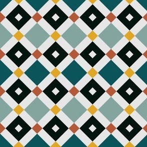 Damier tiles - FABRIC