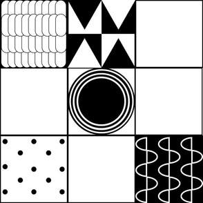 B&W Multi Pattern Grid