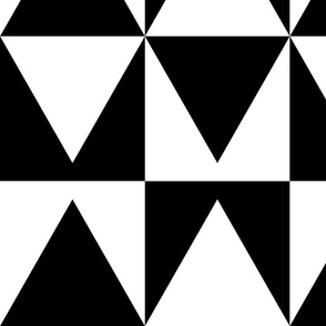 B&W Triangular Squares