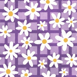 Daisies - Purple 12 inches