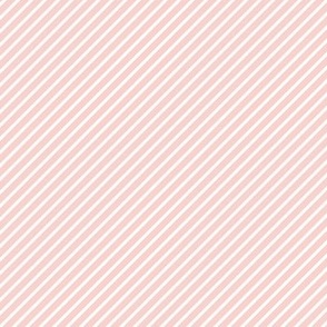 XS - Diagonal Stripes Bubblegum Pink White