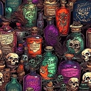 Halloween Potion Bottles 2