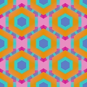 Geometrical colorful art design fabric pattern