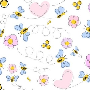 Doodly little bees