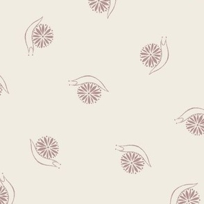 Little Garden Snails |Creamy White, Dusty Rose | Doodle Bugs