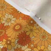 70s Retro Daisy Floral - Harvest - Mini