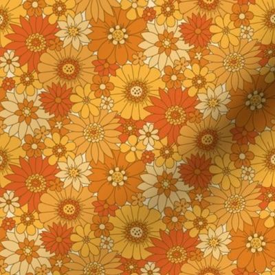 70s Retro Daisy Floral - Harvest - Mini