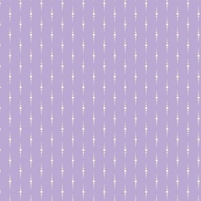 (small 5x5in) Dotted Stripes / Light Purple / coordinate of Crocus Garden / see collections