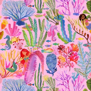 Large Underwater Magic_Pink_Multicolor