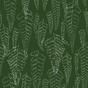 Sm Palapalai Curtain in Forest Green, Pulelehua Palapalai Nature Collection 