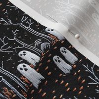 Spooky Hollow Halloween Embroidery - Medium Scale