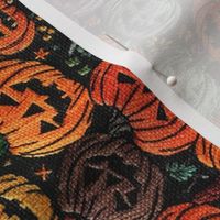 Stacks of Jacks Halloween Embroidery Rotated - Large Scale