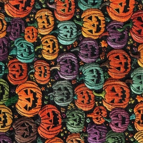 Stacks of Jacks Halloween Embroidery Rotated - XL Scale