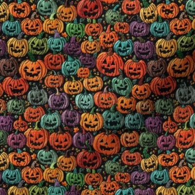 Stacks of Jacks Halloween Embroidery - Small Scale