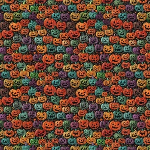 Stacks of Jacks Halloween Embroidery - Medium Scale