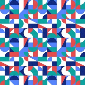 Santorini Summer - Abstract Geometry No.002 / Medium