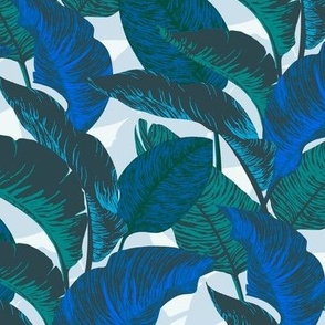 Banana Leaves in Ultra-Steady by Pantone - Large