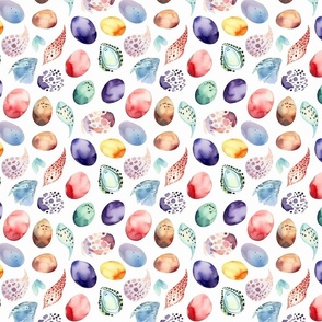Dino Eggs #2 Colorful Geometry Pattern by Schapos Style