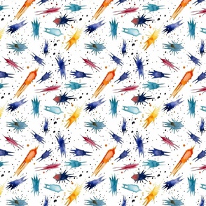 Shooting stars Colorful Geometry Pattern by Schapos Style