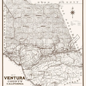 Ventura County California Map