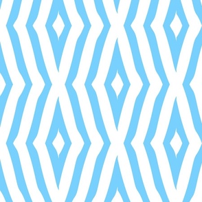 Diamond Geometric Plain - Summer Stripes - Blue