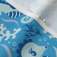 Sweet Seahorses - Pantone Ultra Steady - Blue