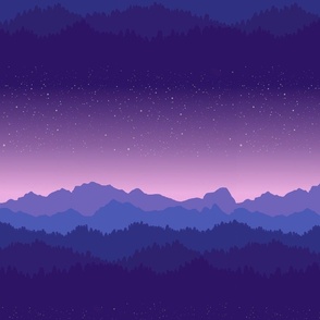 Purple mountain layers