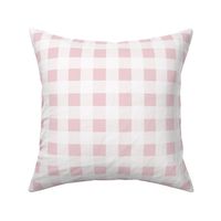 Vichy check Cotton candy pink (matching with petal solids) white Medium scale