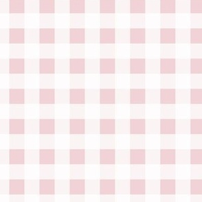 Vichy check Cotton candy pink (matching with petal solids) white Small scale